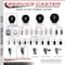 Service Caster 3'' Soft Rubber Wheel Swivel Bolt Hole Caster Set with 2 Posi Lock Brakes, 4PK SCC-BH20S314-SRS-PLB-2-S-2 - alternate 5